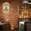 Metal Wall Art Vintage Poster Reading Takes You to the Unknown Gift for Bookstore
