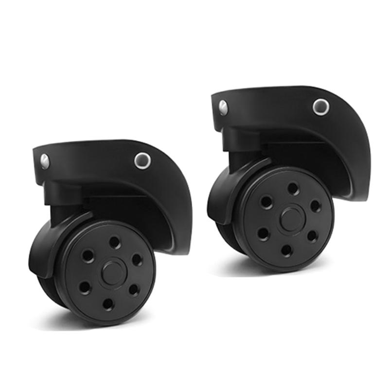2Pcs Trolley Casters Replacement Heavy Duty Roller Wheel for Luggage Box Suitcase 360 Degree Swivel kit SilentWheel
