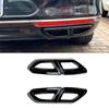 ABS Glossy Black Car Rear Exhaust Muffler Tail Pipe Cover Trim Replacement For Volkswagen Passat B8 2017 2018 2019