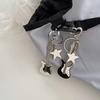 Y2K Hot Girl Electric Guitar & Star Pendant Keychain - Retro Sweet & Cool Millennial Style Ornament