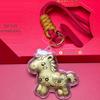 2026 Year of the Horse Pure Gold 999 Keychain Pendant - Golden Bag Charm New Year Gift
