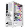 RGB Gaming Desktop Case with Side Window and Colorful Light Strip