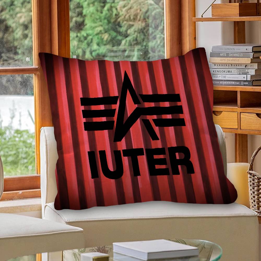 A-Alpha La I-Industries Logo Cushion Cover Car Throw Pillow Case For Sofa Car Christmas Gift 40X40Cm 45X45Cm