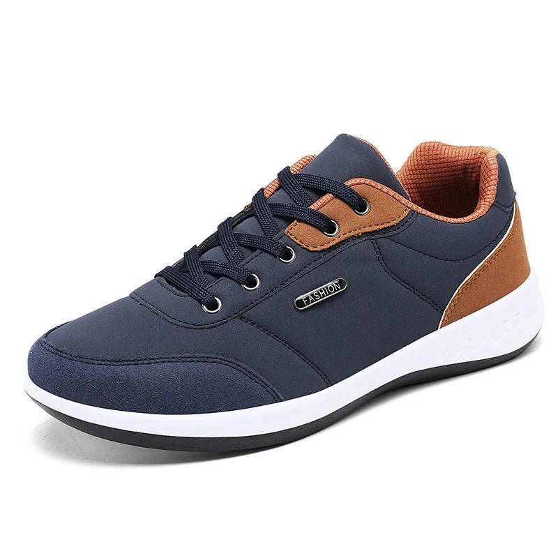 Men Shoes Spring Autumn Waterproof Walking Sneakers Leisure Male Leather Sports Shoes Non-Slip Footwear Tennis for Men Zapatos