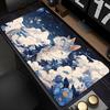 Cute Flowers Black Cat Mouse Pad Computer Anime Mausepad Green Plants XXL Mousepad Kawaii Extended Pad Pc Keyboard Rug Desk Mat