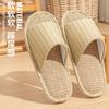 Couple linen slippers spring and autumn indoor home silent home use four seasons cotton linen slippers women's new spring and summer