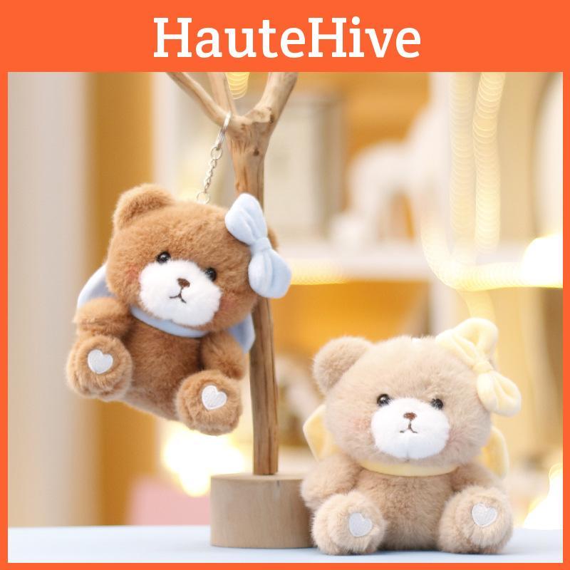 Panda Keychain Rabbit Cute Cartoon Girl Backpack Decorative Pendant Doll Plush