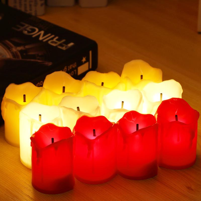 6/12 Stück Flackerfreie LED-Teelichter Helle Batteriebetriebene Realistische Kerzenlichter für Weihnachten Feiertag Hochzeit Heimdekoration