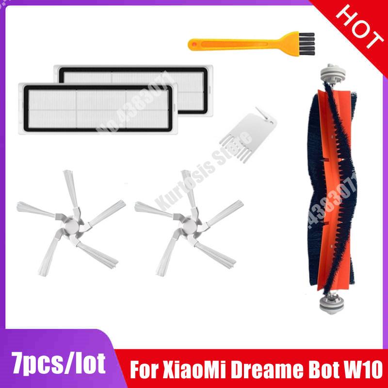 For Dreame Bot W10 / W10 Pro Vacuum Cleaner Parts Main Side Brush Washable Hepa Filter Mop Cloth Replacemen Accessories