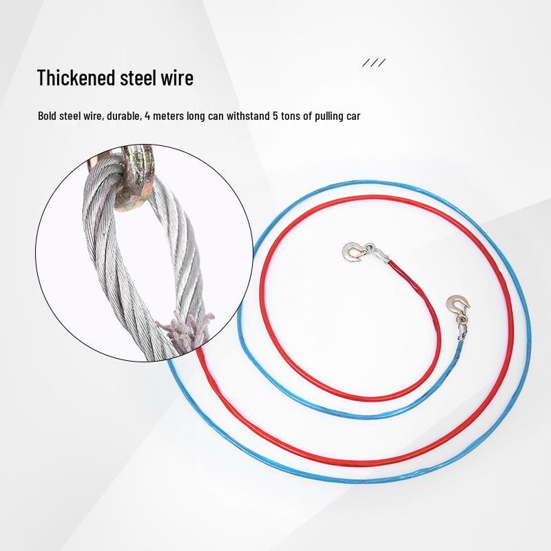 Heavy-Duty Steel Tow Rope for Off-Road and Sedan Rescue