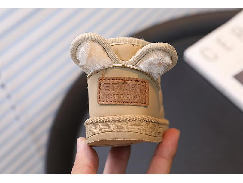 Infant Winter Snow Boots: Thick Cotton Velvet, Ages 1-3, Toddler Walking Shoes for Boys & Girls