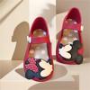 Cartoon Kinder Sandalen Mädchen Minnie Cartoon Gartenschuhe 1-6 Jahre Wasserdicht Gelee Rot Schwarz Schuhe Größe 20-30