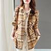 Demana Double Pocket Plaid Shirt Jacket
