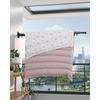 KWQKEM Indoor Drying, Foldable Wall-Mounted Clothes Drying Rack, Three-Tier, Windproof Aluminum, Extendable, Concealed Clothes Drying Rack, Space-Savi