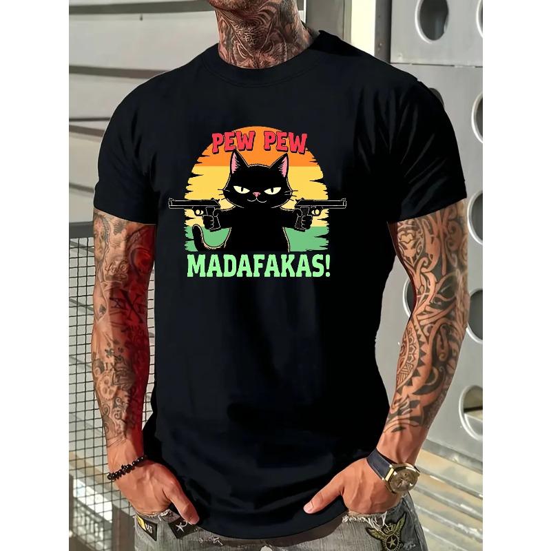 European sizes MADFSGS, Men'S Summer T-Shirt, Sportswear for Men, Graphic Tee, Fit, Stretchable Clothing