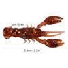 10pcs Soft Fishing Lure Crawdad Bait PVC Shrimp Artificial Soft Lure Baits for Bass Fishing