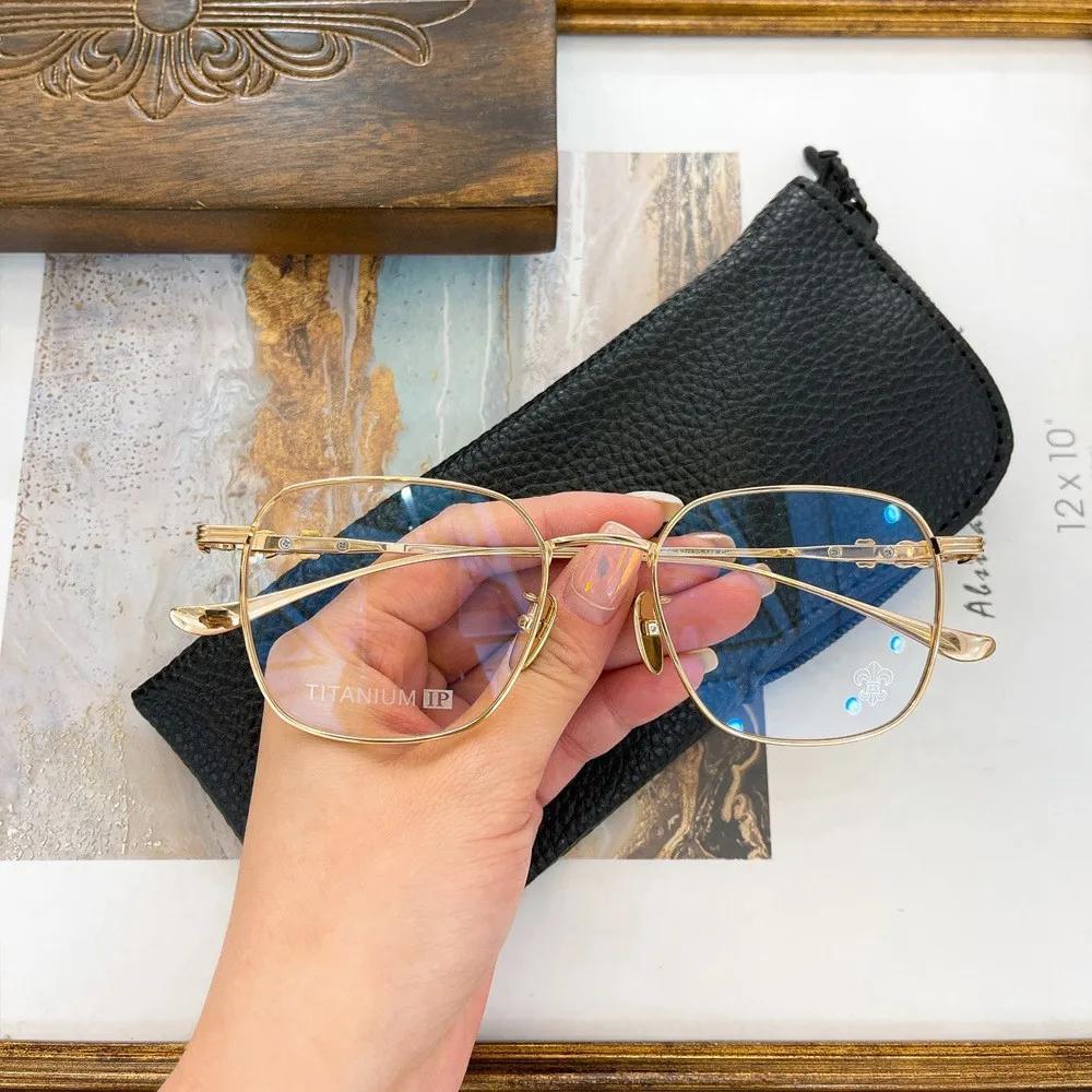 Top Selling High-End Presbyopia Glasses Resin Lens Anti Blue Light Large Frame Metal Glasses 1.0 To 4.0 Far Sighted Glasses