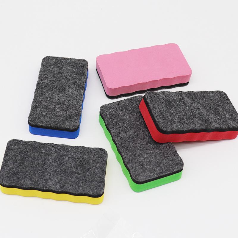 Magnetic Colored EVA Felt Whiteboard and Blackboard Eraser for Kids and Education