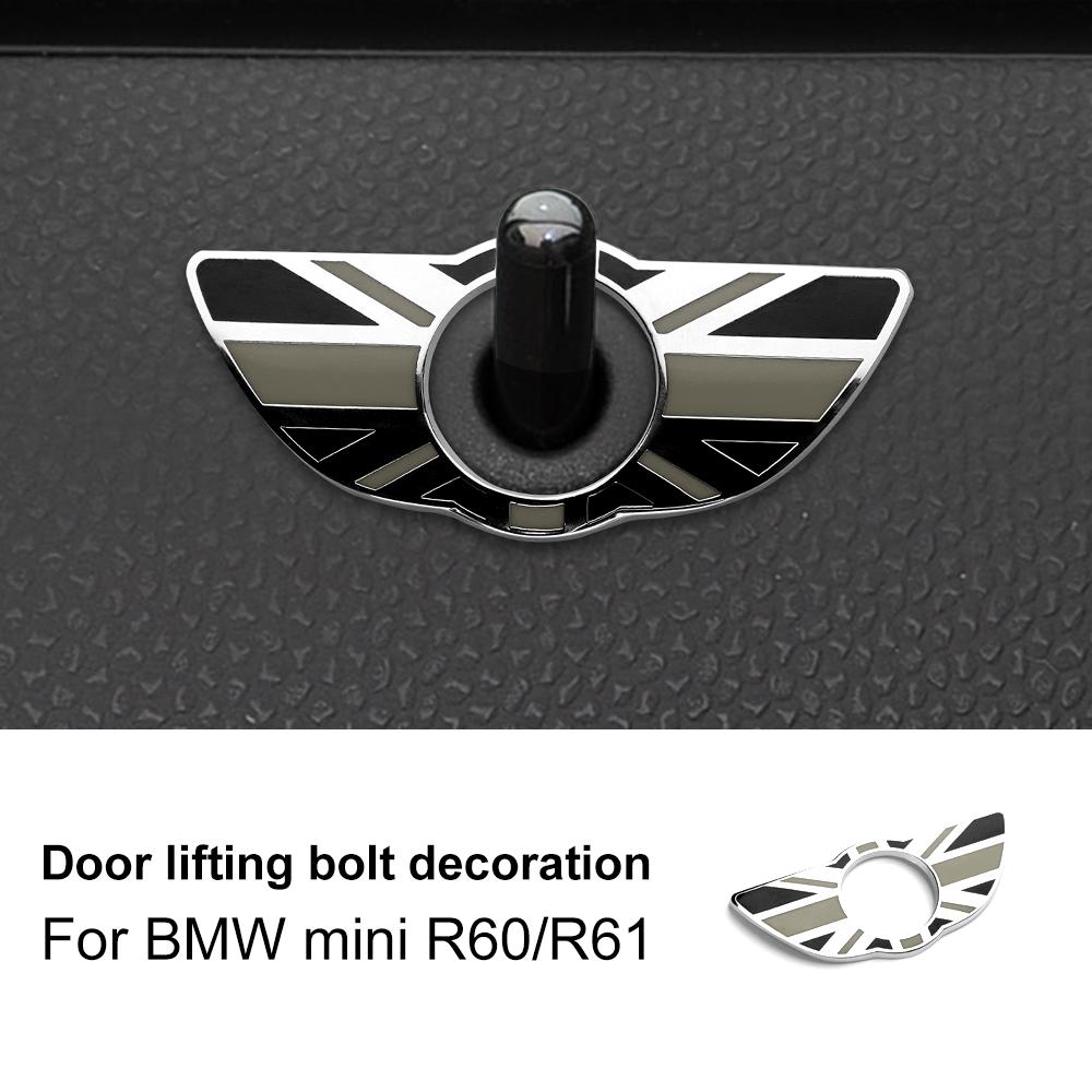 

For Mini Cooper Countryman R60 R61 Car Auto Accessories for BMW Mini R60 Countryman Door Pin Lock Wing Emblem Badge Stickers for MINI R60
