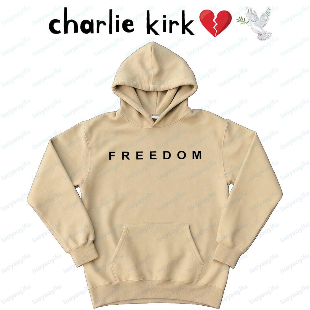 Charlie Kirk Freedom Unisex Clothing Conservative Politic Activist Sweatshirt Pray for Charlie Hoodies Patriot Men Women Tops