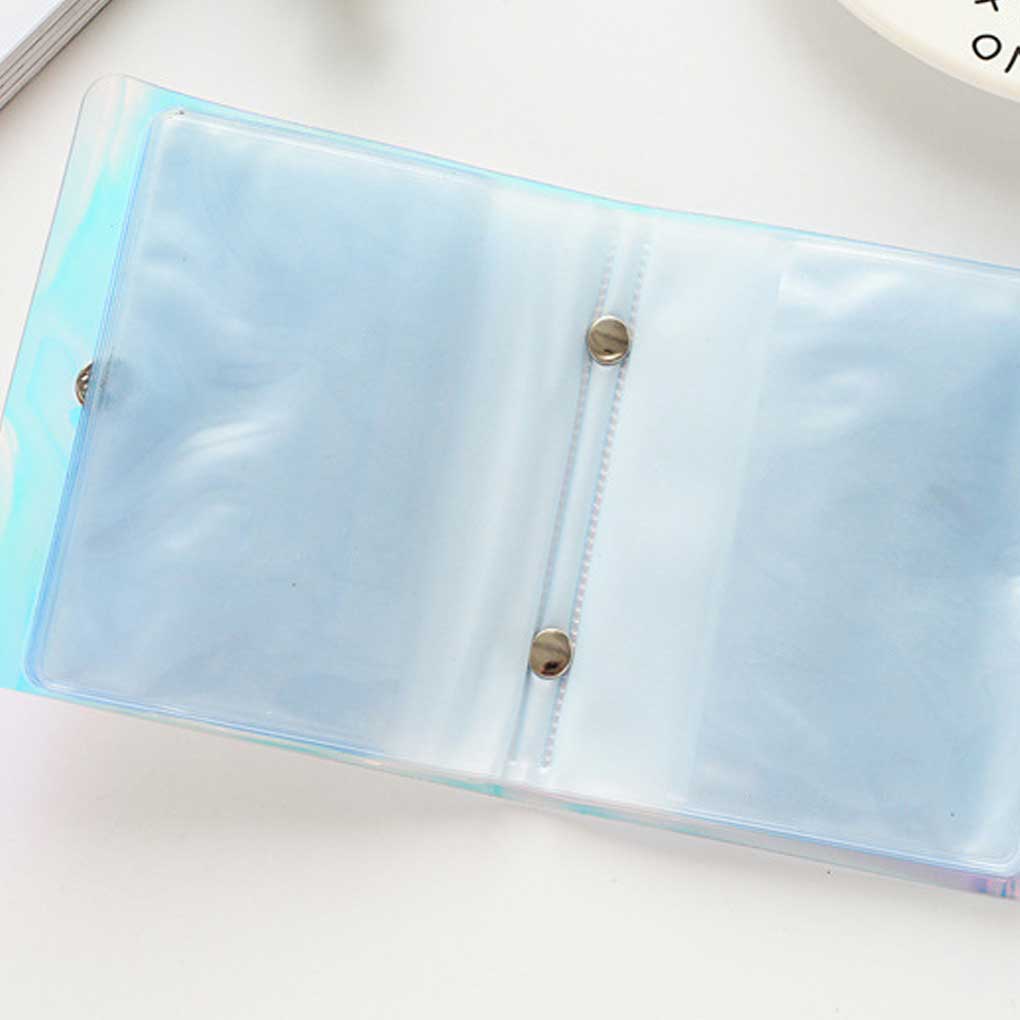 PVC Instant Camera Photo Album Portable Stylish Replacement Transparent Snap Button Stamp Holder Collect Book Accessories