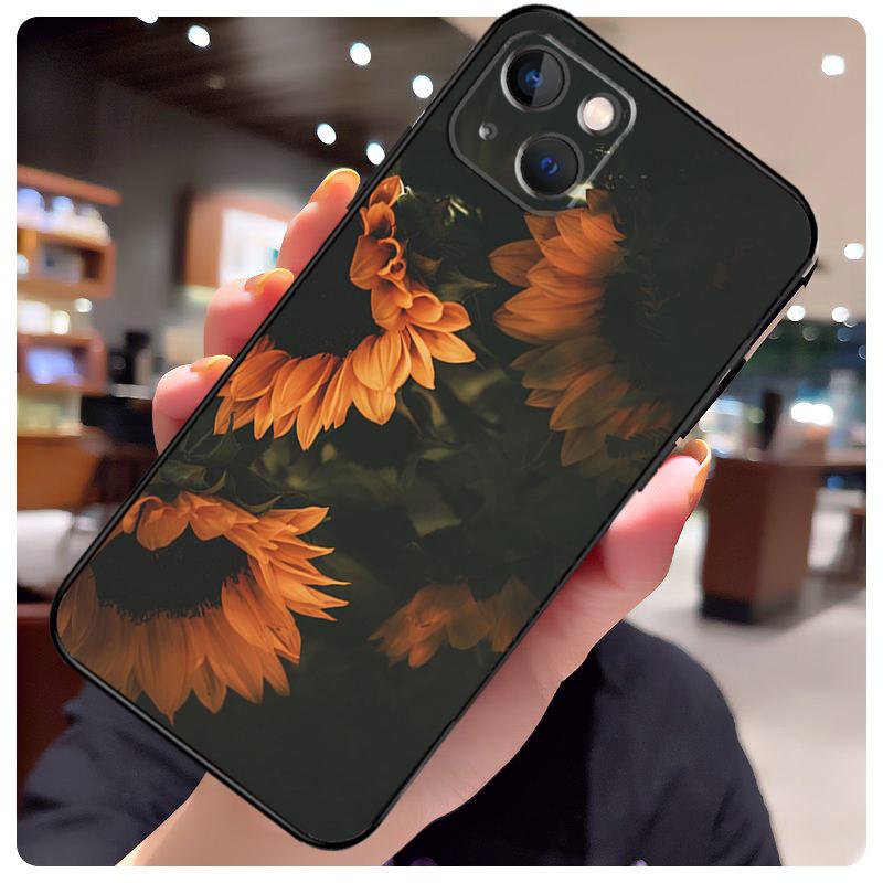 Sunny Sunflower Case For iPhone 15 Pro Max 14 13 12 11 16 17 Pro Max mini 15 16 Plus 16e 17 Air Phone Cover