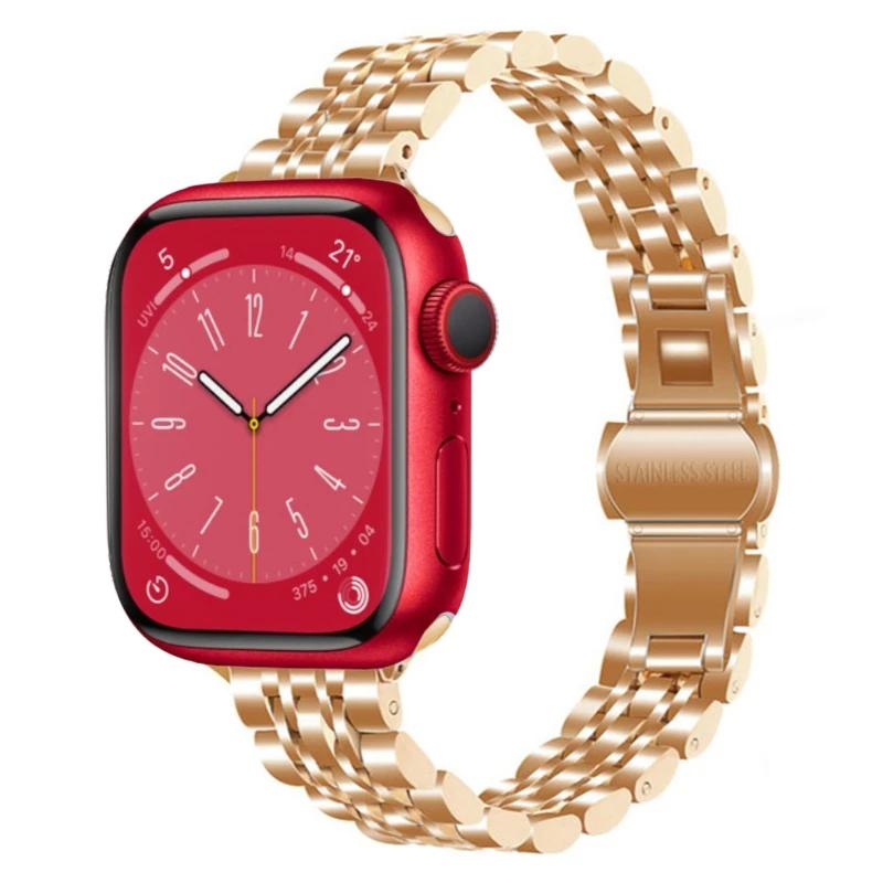 Metal Strap for Apple Watch Series ultra 49mm 45mm 41mm 44mm 46mm 42mm Small waist ladies bracelet iWatch 10 9 8 7 6 5 3 SE Band