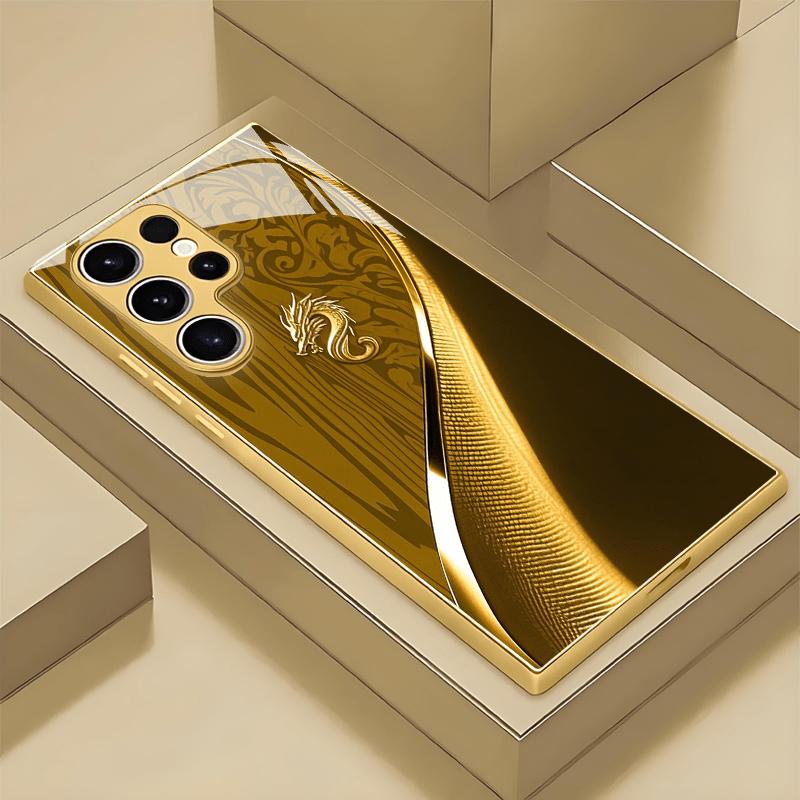 

Высококачественный чехол для телефона Электроокрашенное стекло ТПУ Чехол для телефона для Samsung Galaxy S26 S25 S24 S23 S22 S21 FE, Ultra, Plus Ударопрочный For Galaxy S26