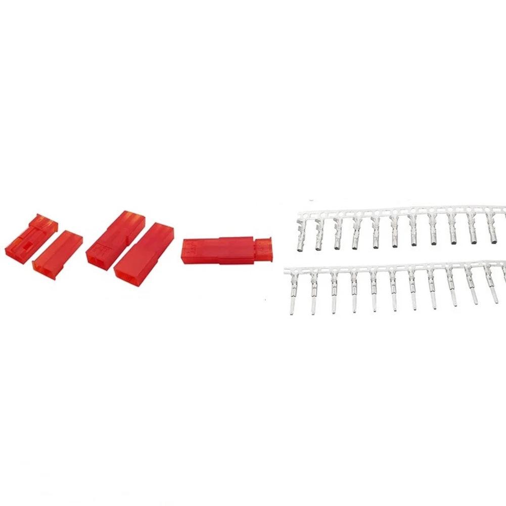 300/420Pcs JST SYP 2 Pin 2.54 MM Adapter Cable Terminal Socket Male Female Housing Connector Female Male Red Plug Terminal Kit