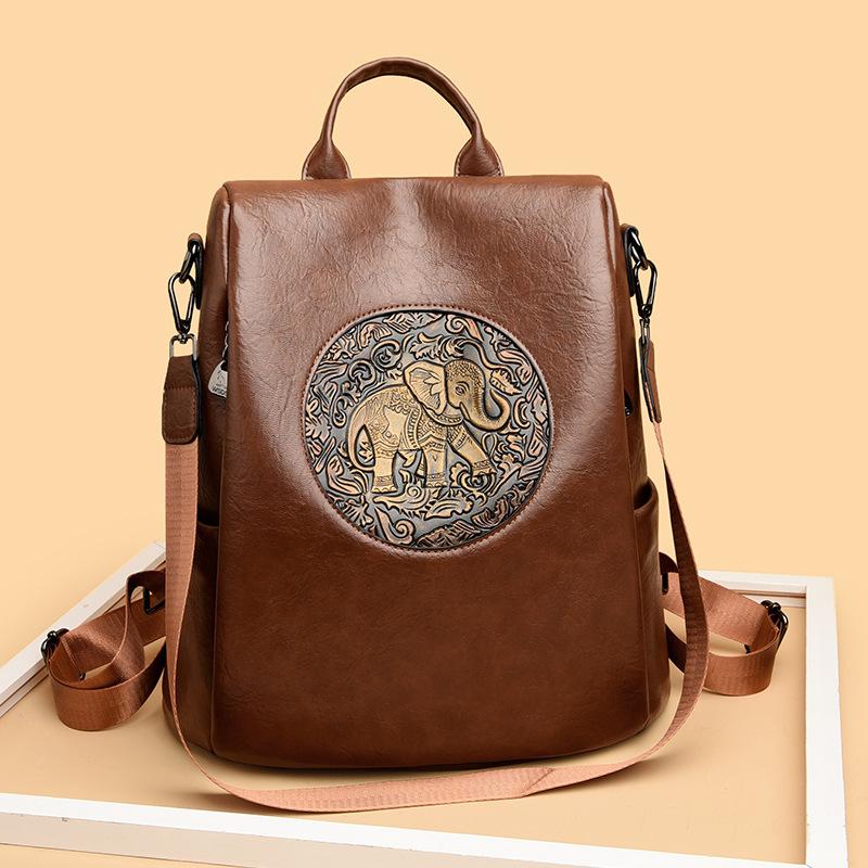 Dual-shoulder Bag, Casual Large Capacity Backpack, Single-shoulder Bag, Fashionable Student Travel Bag