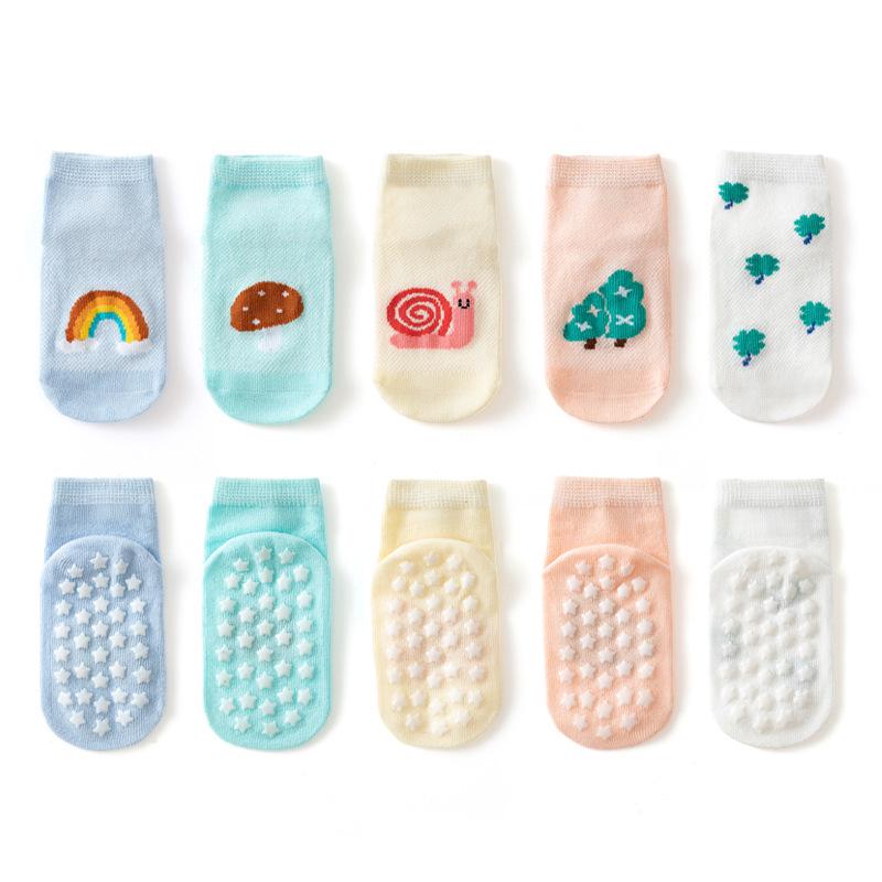 Breathable Non-Slip Baby Floor Socks for Spring/Summer - Infant Indoor Walking Cold Protection