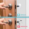 Door Knob Wall Shield Clear Soft Rubber Door Stopper Door Handle Bumper Mute Stickers Wall Protector Muffler Pad Protective Plug
