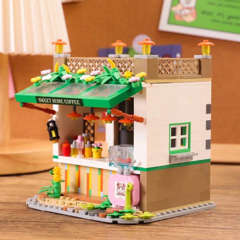 Flower House Fairy Tale Town Building Blocks Toys Diy Mini Blocks Children'S Educational Toy For Girls Boys Gifts Kids Toys