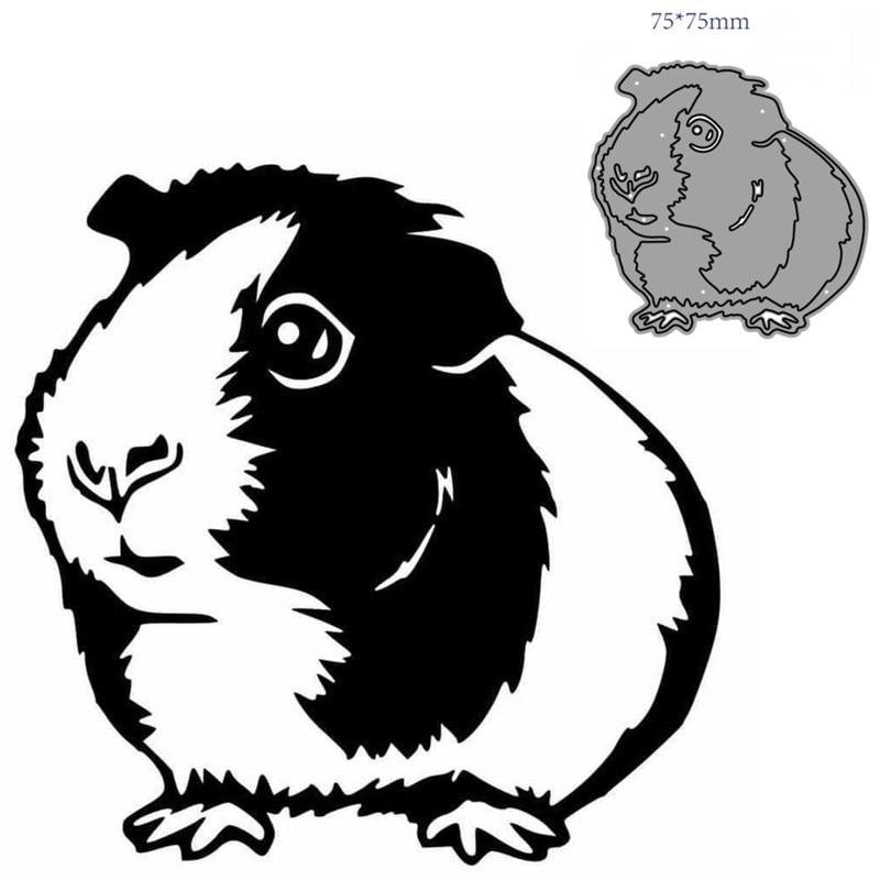 

Animal Mouse Decoration Metal Cutting Die Scrapbooking Album Paper Card Craft Embossing Die Cuts dies серебряный