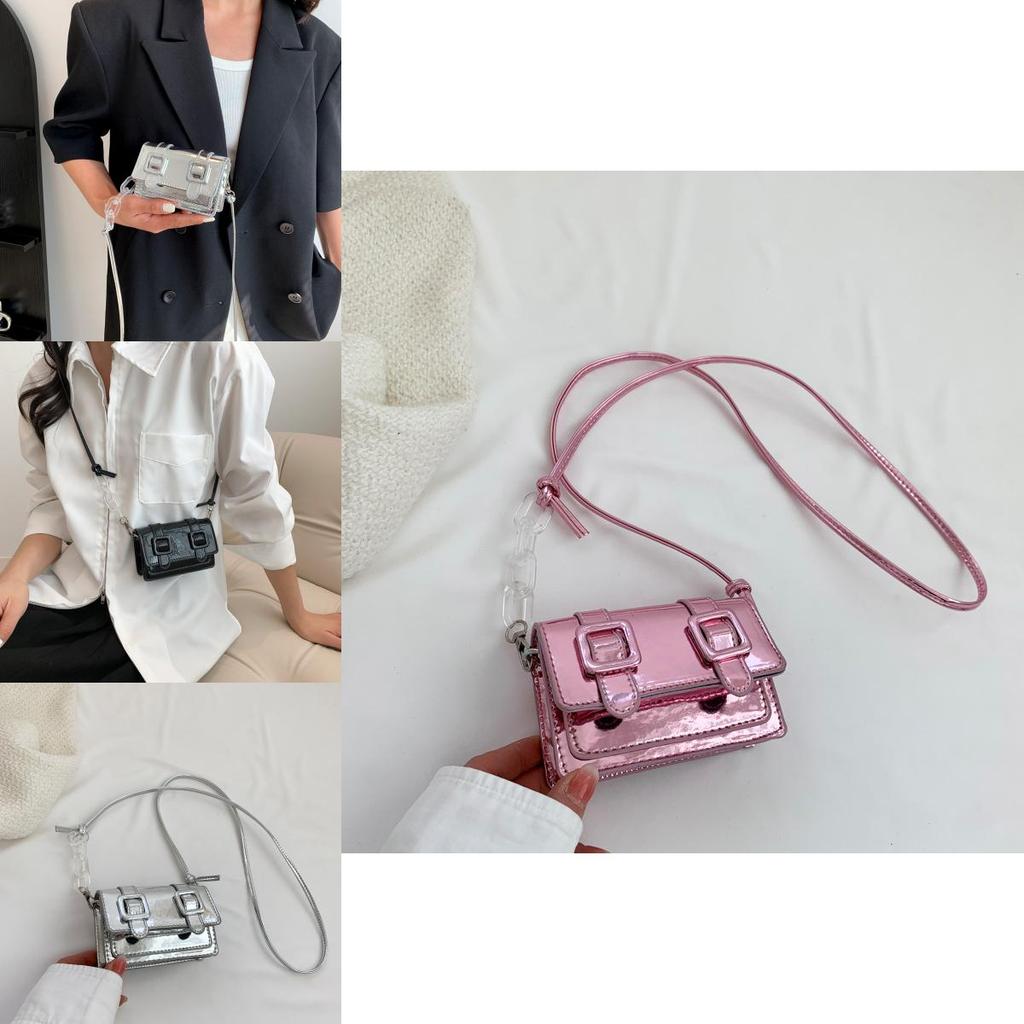 Trendy Minimalist Mini Bag 2024 New Summer Fashion Pu Small Box Handbag With Magnetic Lock And Camera Pocket