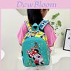 Mochila Infantil de Desenho Animado Mickey Mouse Para Escola Meninos Meninas Com Material de Nylon Respirável
