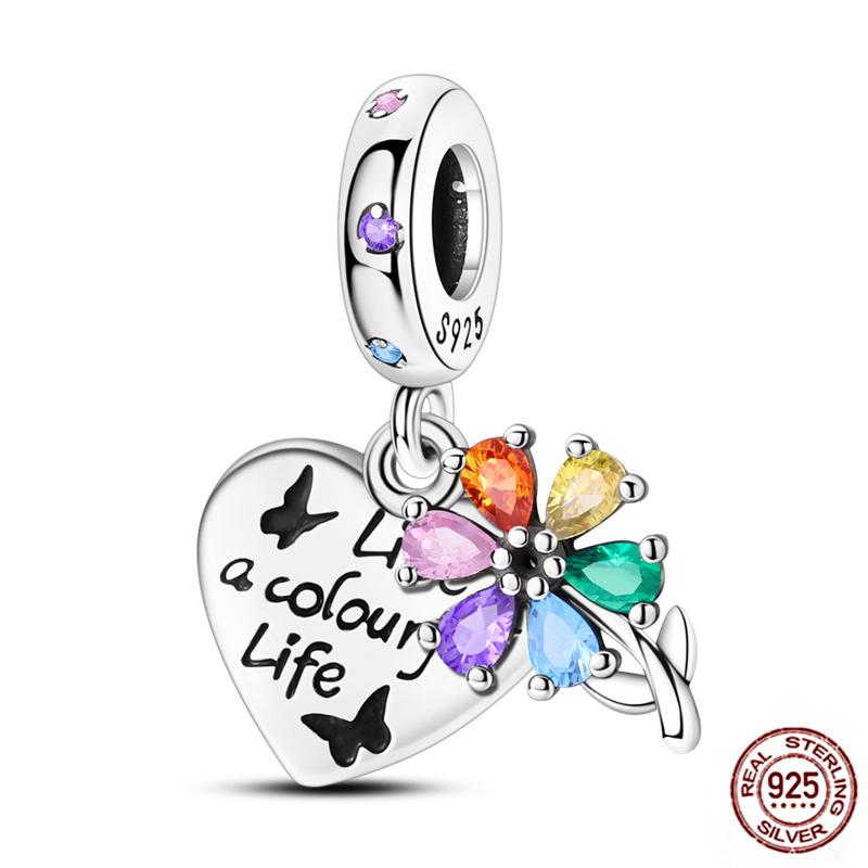 92 Styles Original Copper Green Series Cactus Avocado Clover Charms Bracelet Pendant Diy Clip Beads Women'S Jewelry