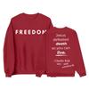 Women's Oversized Long Sleeve Crewneck Sweatshirt Casual Loose-Fitting Drawstring