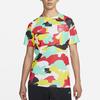 Nike Dri-Fit Abstract Camouflage Print Quick-Dry Soccer T-Shirt Men Tops Yellow DH6519-713