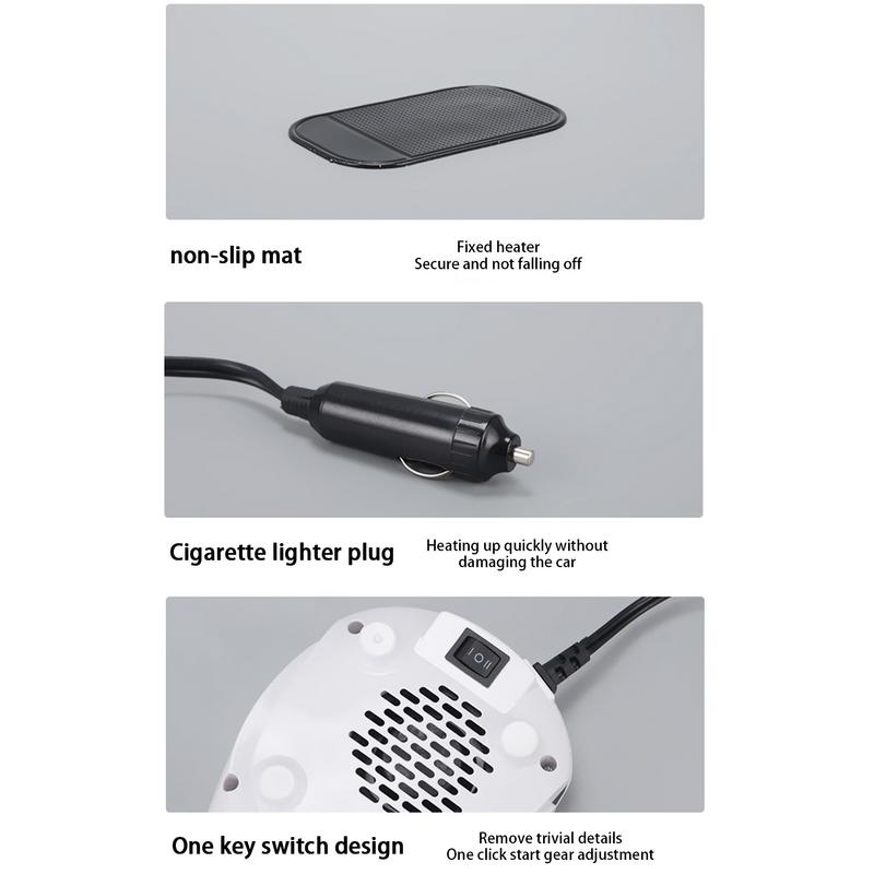 Portable Car Heater Fast Heating Car Defroster 12V Winter Auto Windshield Fan Defogger Car Electrical Appliances