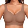 Reggiseno in Gel da Donna Taglie Forti Morbido Senza Ferretto Raccoglitore Supporto Completo Copertura Anziani