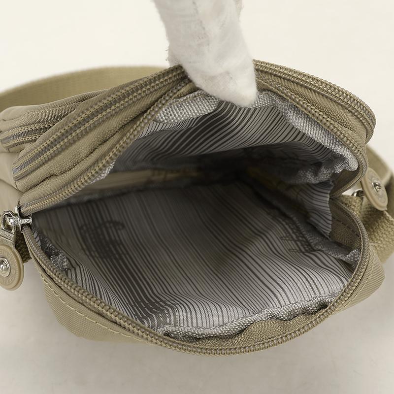 Lightweight Small Bag Large Capacity Multi-Layer Commuter Mobile Phone Bag Nylon Coin Purse