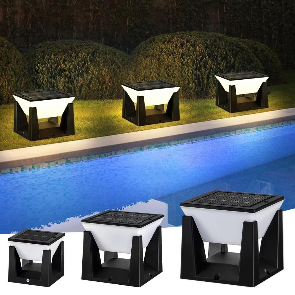 Waterproof Outdoor Pillar Lamp Efficient LED Pillar Light Lawn Decor Deck Lantern  Garden