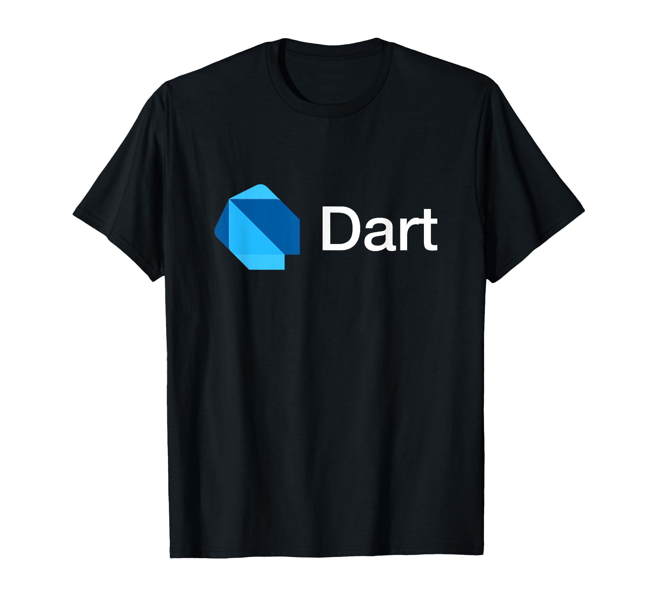 

Футболка программиста разработчика кодера на языке программирования Dart чёрный