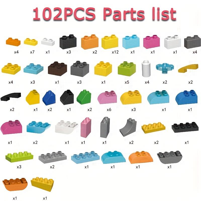 102pcs Big Size Building Block Set, 7 Different Animal Model Building Blocks, Educational Construction Toys, DIY Puzzle Bricks, Christmas Gifts,