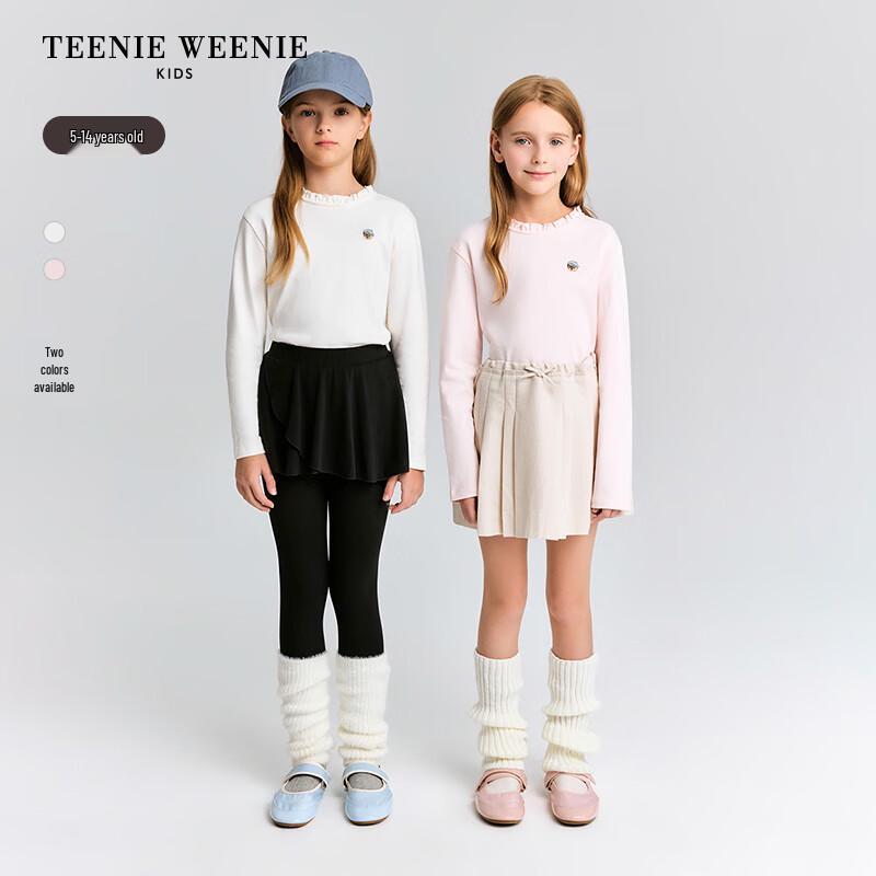 Teenie Weenie Kids Girls  Lace Collar Cotton T-Shirt 160