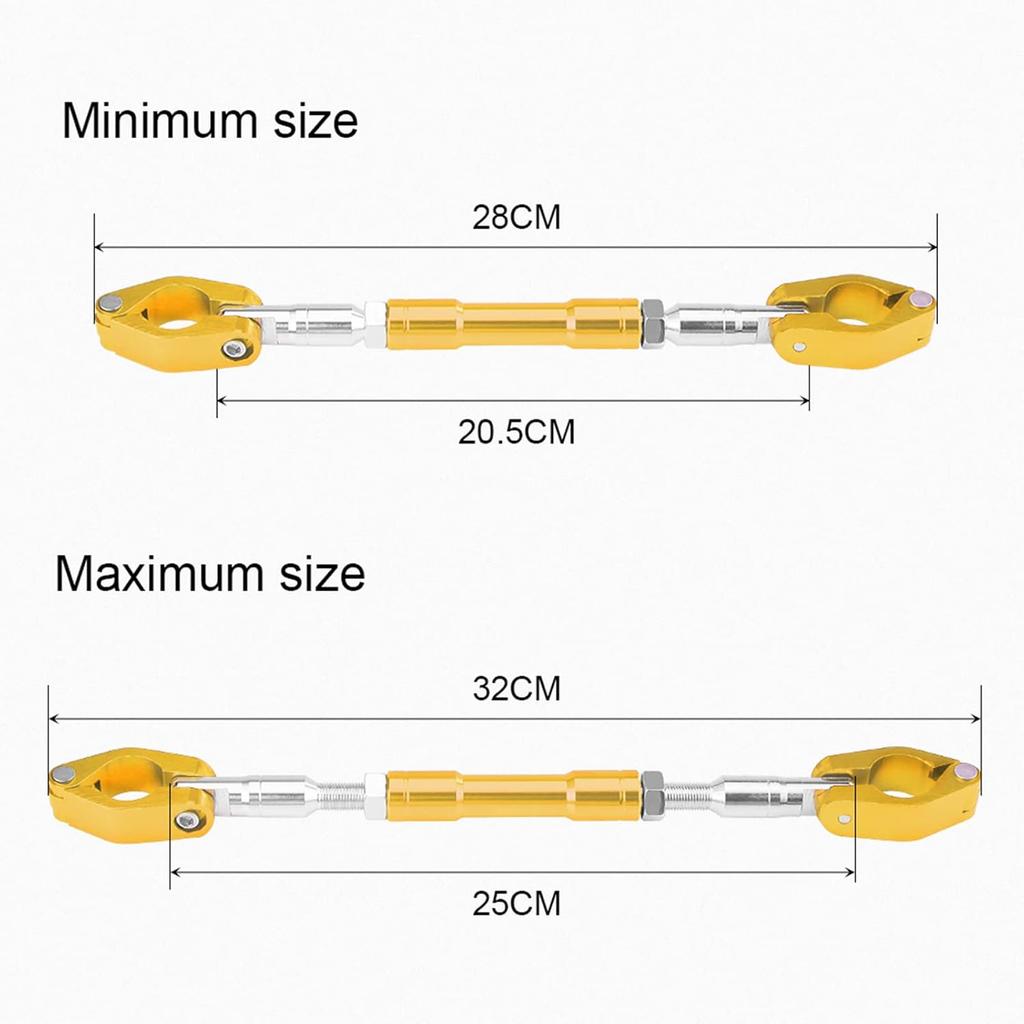 Motorcycle Handlebar Brace Crossbar Universal Adjustable Motorcycle Handlebar Balance Bar Aluminium Alloy Strengthen Lever Bar Balance Lenker for
