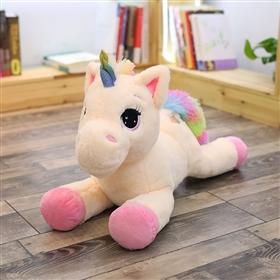 Jouets Peluches Licorne Arc-en-ciel 40cm60cm Jouets Cheval Kawaii Poupée Animal Dessin Animé Remplie Cadeau de Noël Anniversaire