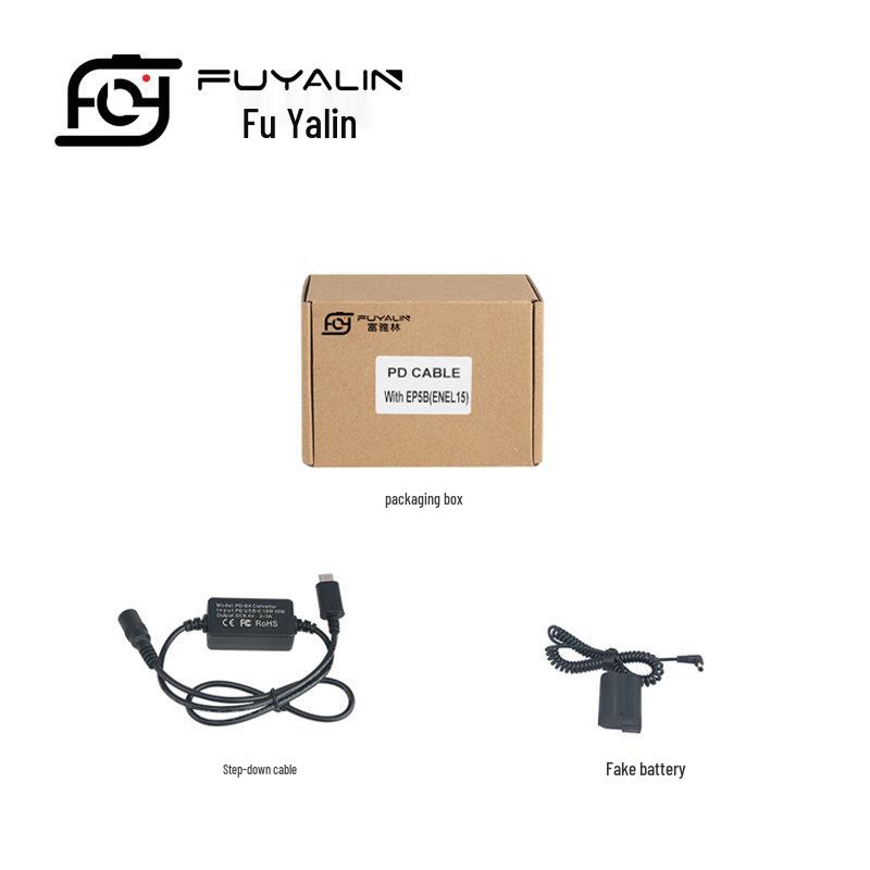 EP5B Type-C Adapter for Nikon D810, D500, D7500, D850, Z6, Z7 with EN-EL15 Battery Compatibility