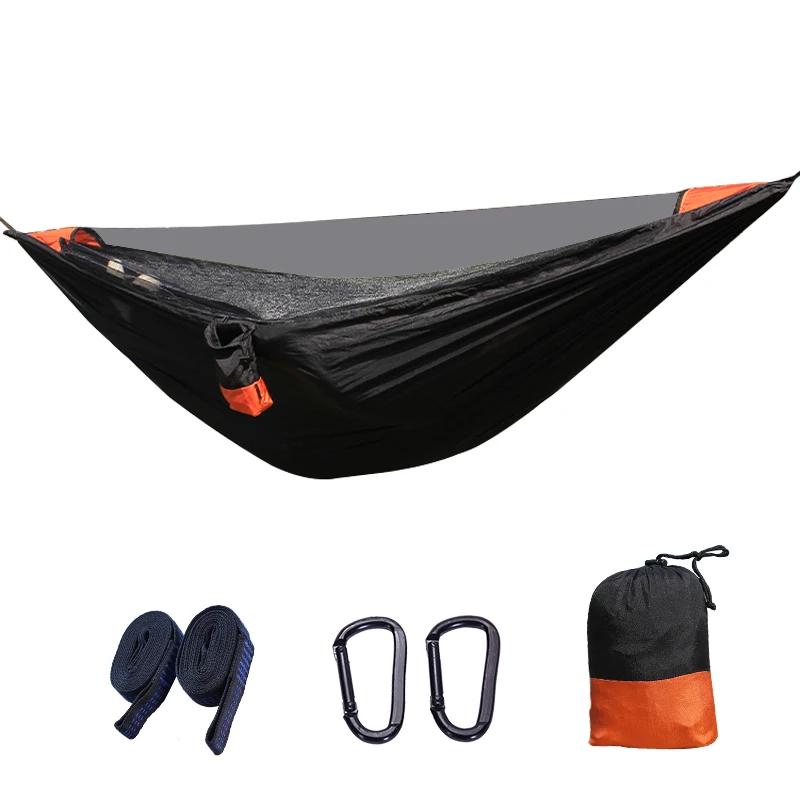 1-2 Person Camping Hammock Mosquito Net Portable Lightweight 2.8x1.4m/9.2x4.6ft with Carry Bag Outdoor Hammock Yard Swing